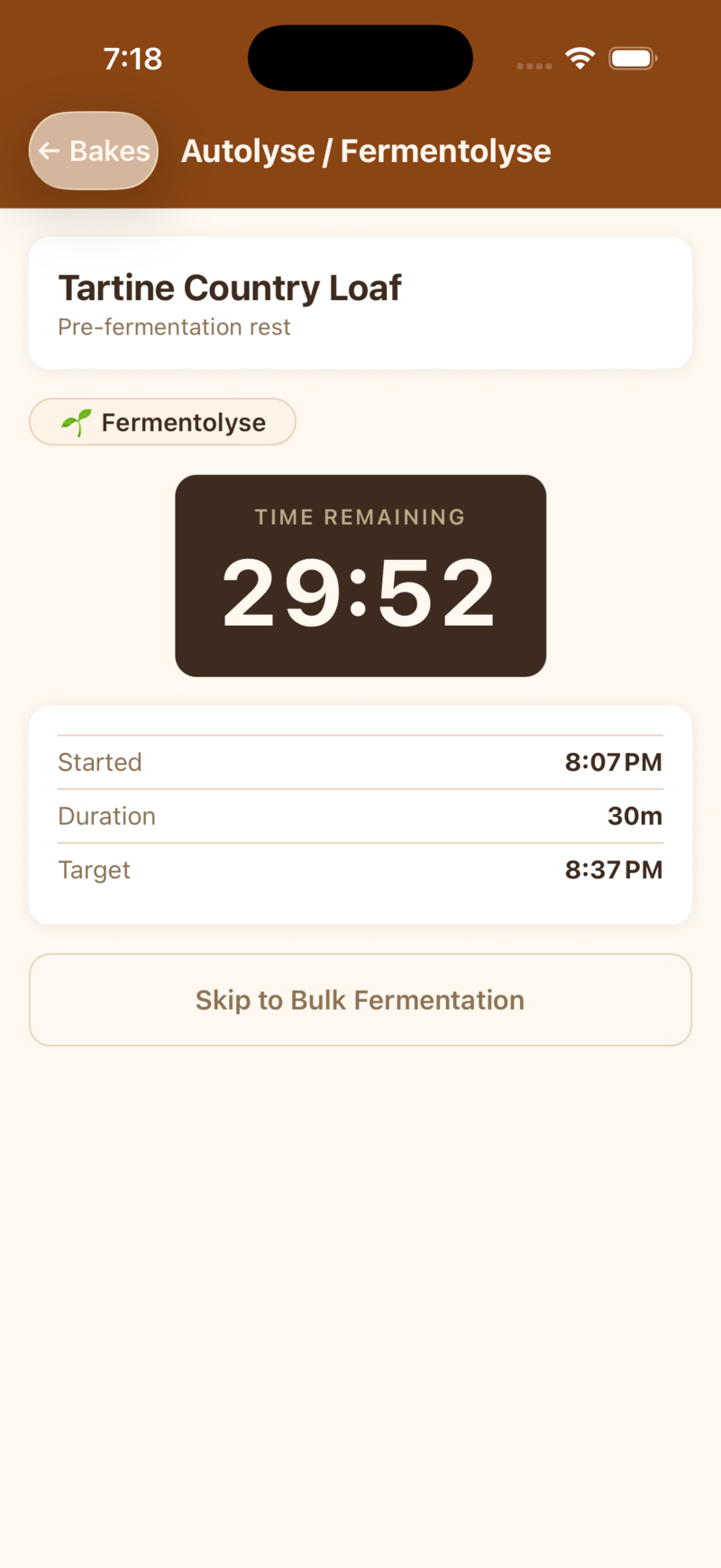 Step-by-step workflow screen